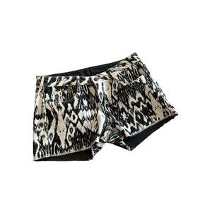 BLEULAB Reversible Printed Waxed Denim Shorts Sz 30